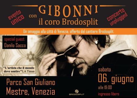 Gibonni, la rock star croata, in concerto ospiti speciali Danilo Sacco e Coro Brodosplit