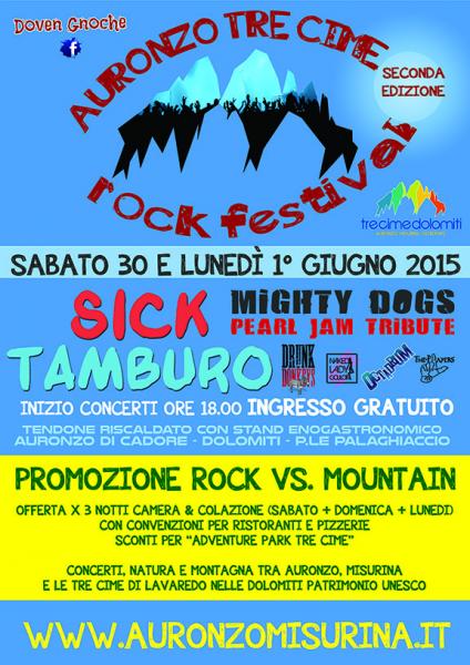 auronzo tre cime rock festival