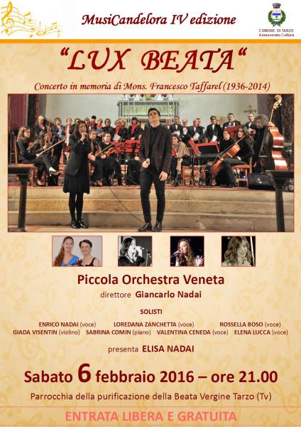 Enrico Nadai con la PICCOLA ORCHESTRA VENETA  in concerto a Tarzo (Tv)