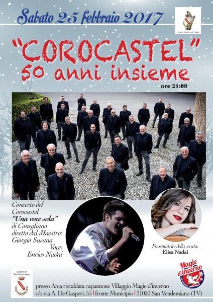 Enrico Nadai, Giorgio Susana e il COROCASTEL in concerto a San Vendemiano (TV)