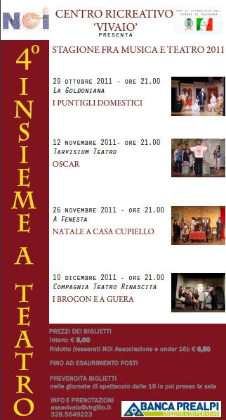 STAGIONE FRA MUSICA E TEATRO 2011