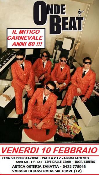 CARNEVALE anni 60 con le ONDE BEAT !!!!