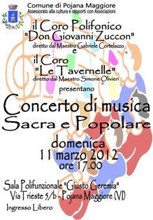 CONCERTO DI MUSICA SACRA E POPOLARE