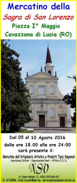 Mercatino della 45^ Sagra di San Lorenzo