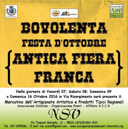 Mercatino dell'Antica Fiera Franca e Feste d'Ottobre