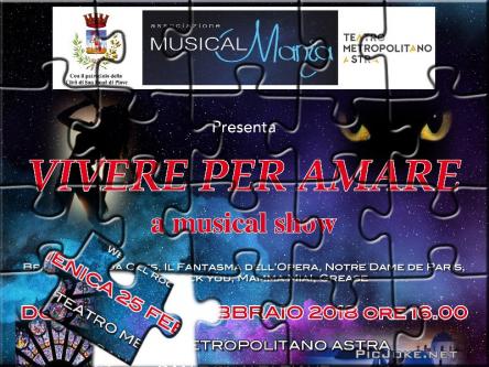 VIVERE PER ARE - a musical show