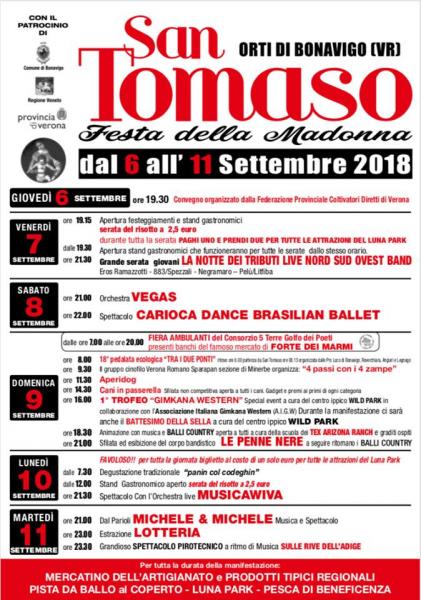 Mercatino della Festa della Madonna di San Tomaso