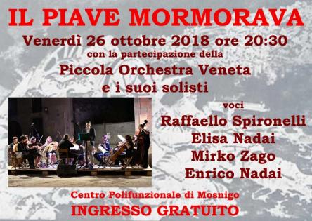 MOSNIGO (TV) 1918...QUI SI FECE LA STORIA. IL PIAVE MORMORAVA CON LA PICCOLA ORCHESTRA VENETA