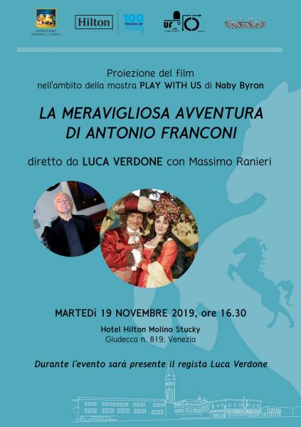 Proiezione del film di Luca Verdone all'Hotel Hilton Molino Stucky di Venezia