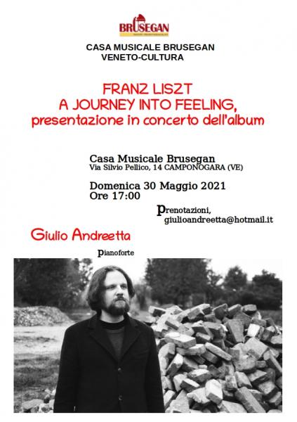 Concerto Pianistico di Giulio Andreetta alla Casa Musicale Brusegan